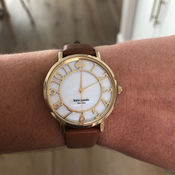 kate spade Accessories - Kate Spade Gold & Leather Watch